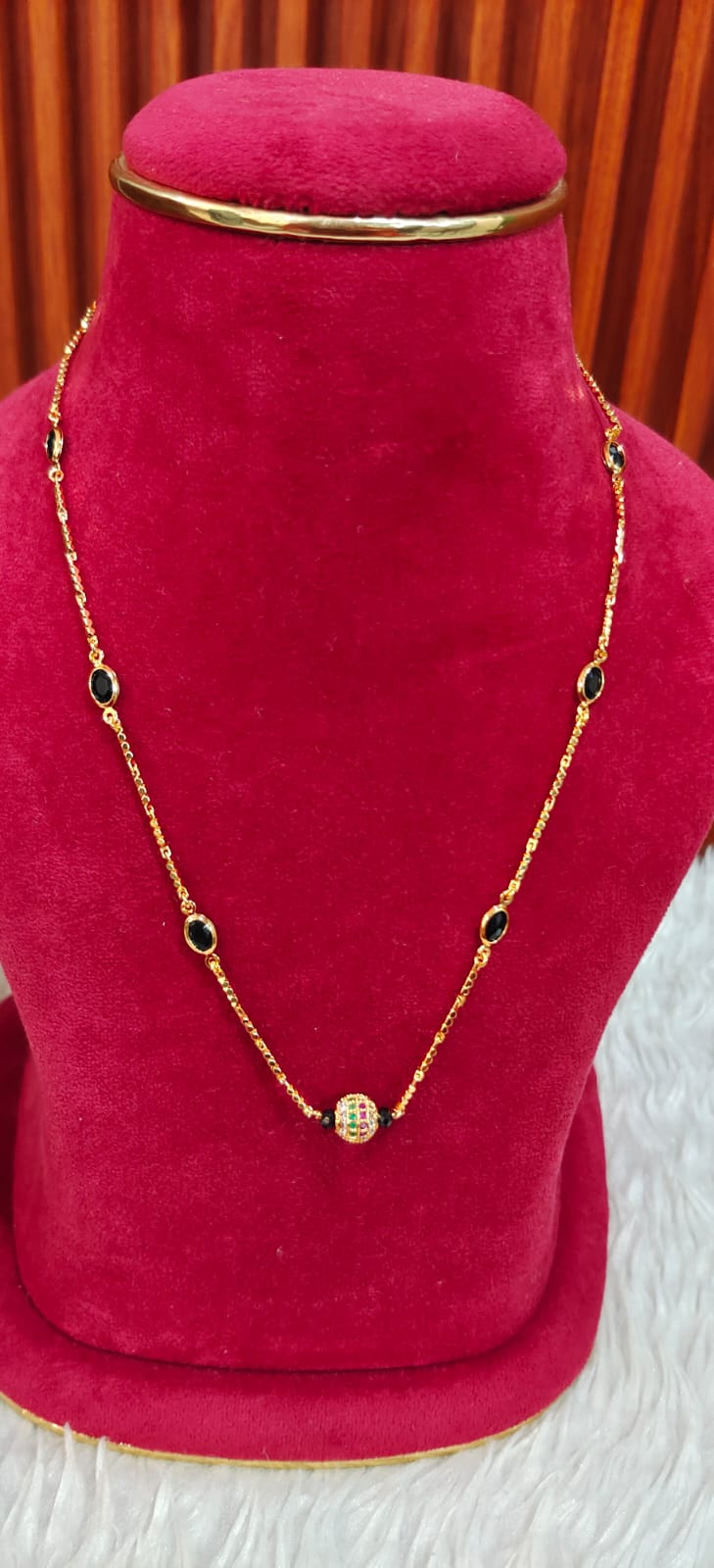 PANCHALOHAM BLACK BEEDS JEWELERY