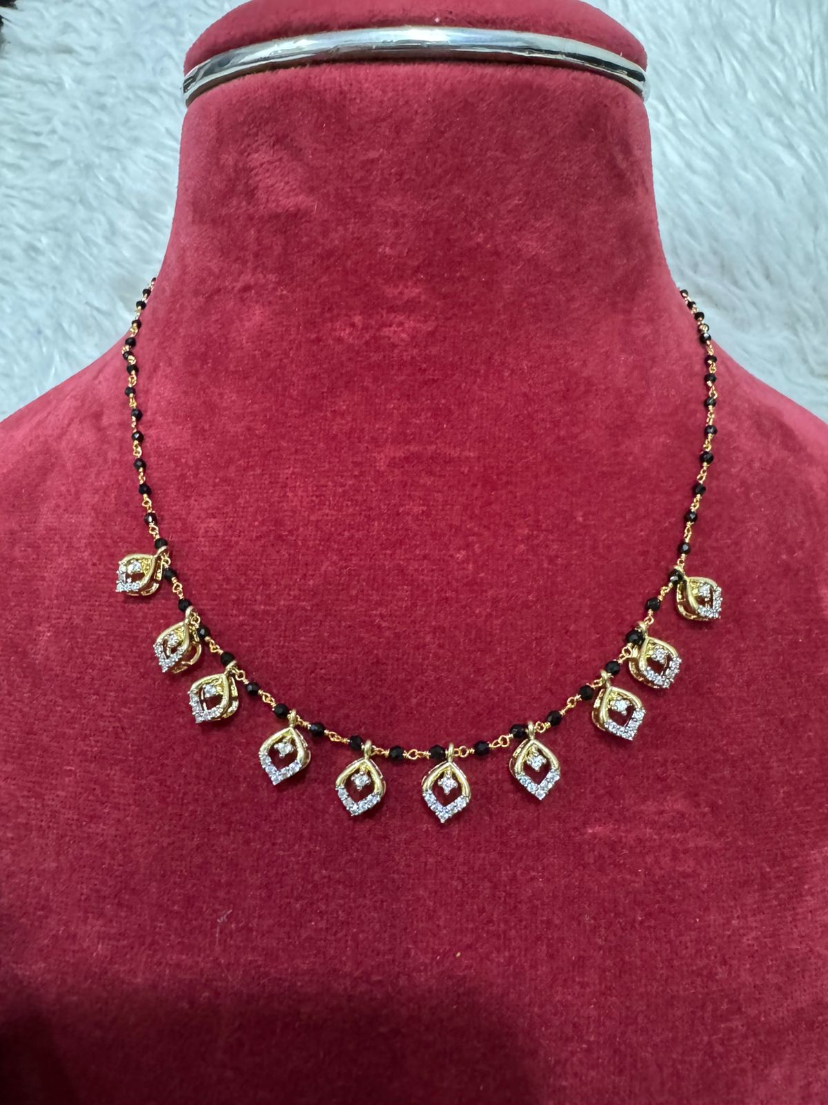 PANCHALOHAM BLACK BEEDS JEWELERY