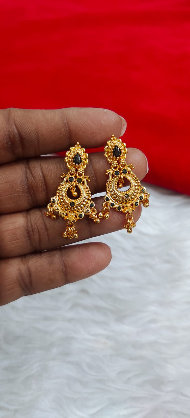 Pure panchaloham ear rings with screw back