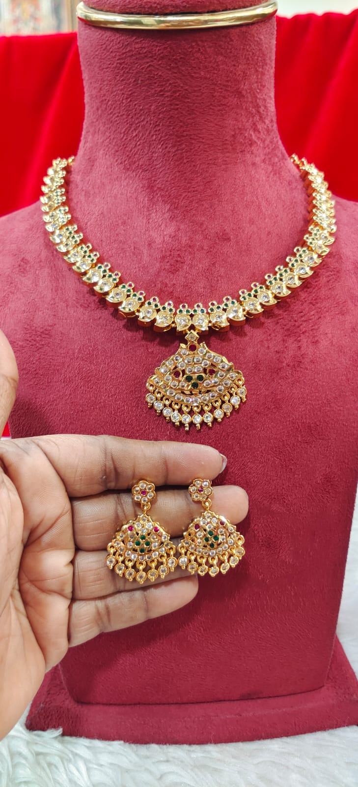 Panchaloham neck set
