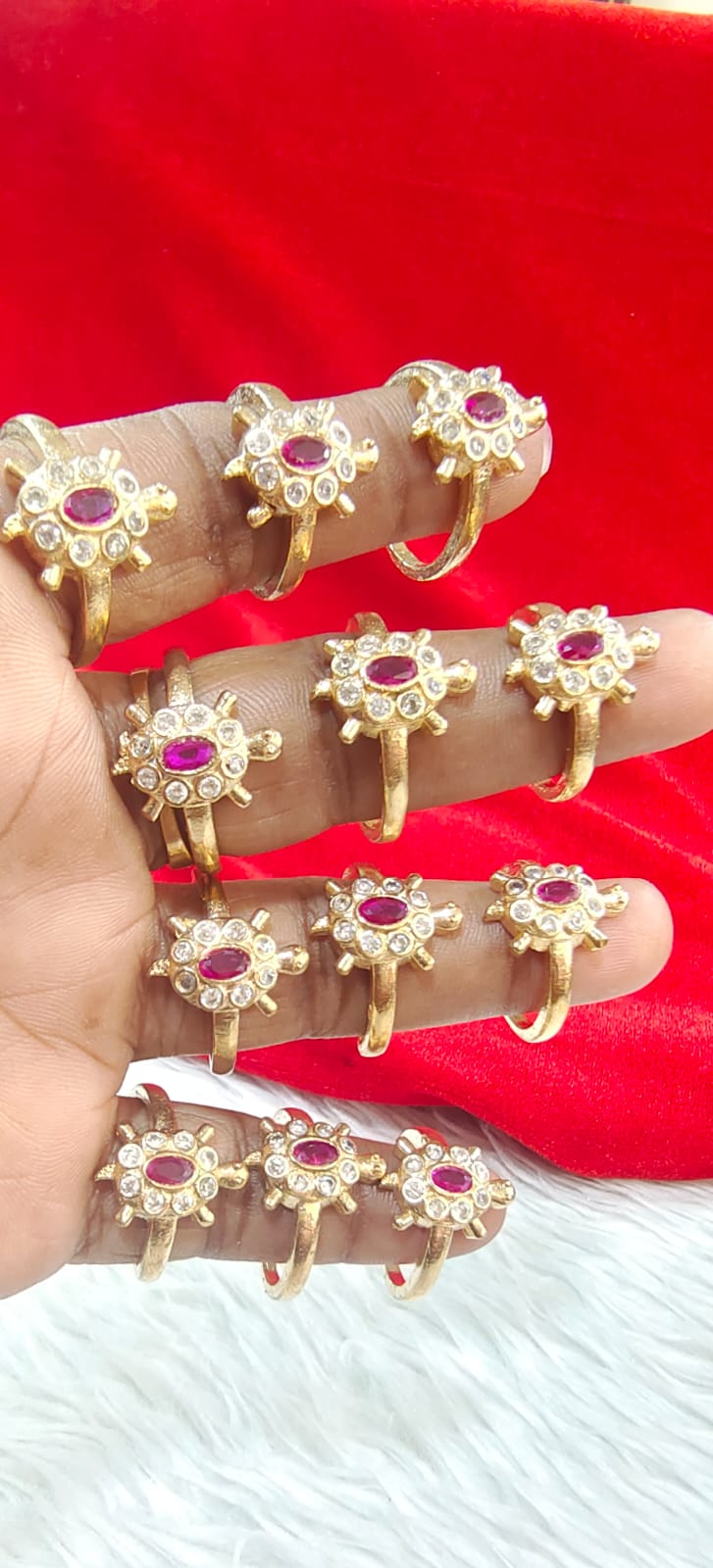Panchaloham tortoise finger ring