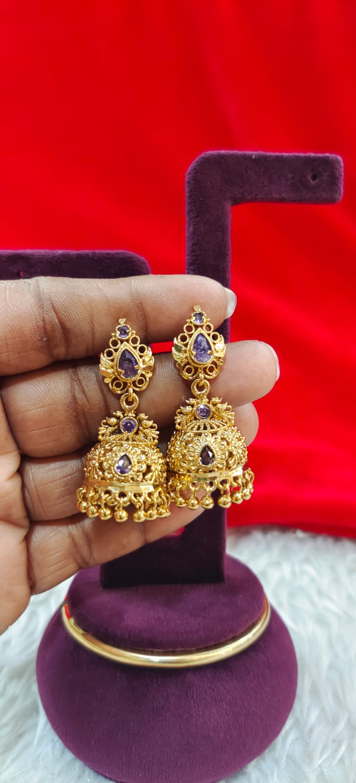 Panchaloham buttalu with screw back