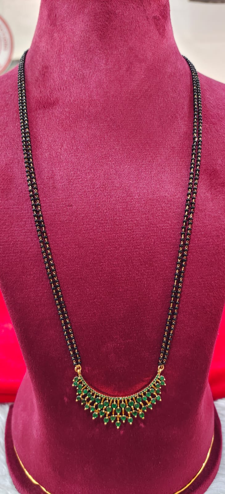 Panchaloham long length black beeds