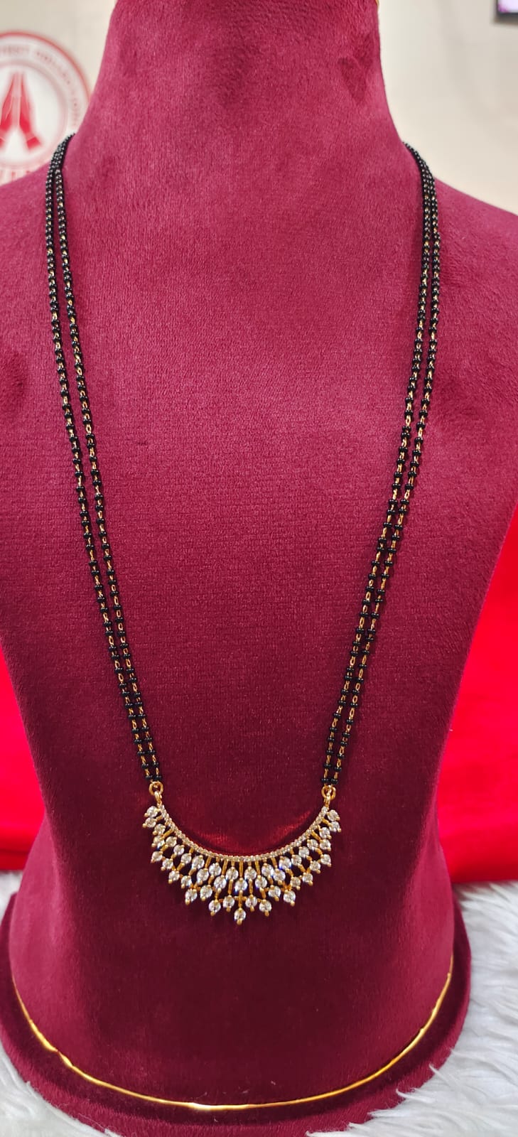 Panchaloham long length black beeds