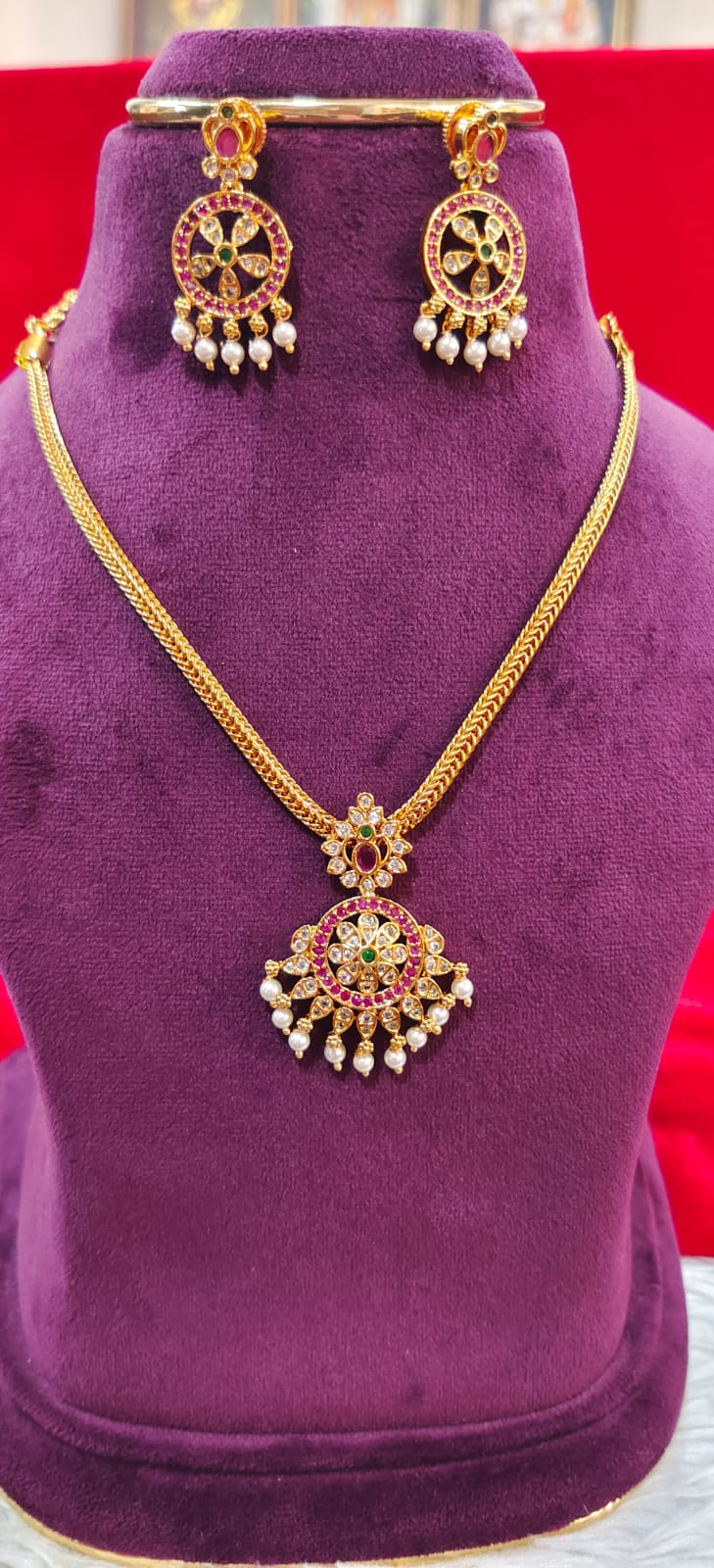 Pure panchaloham nanu neck set