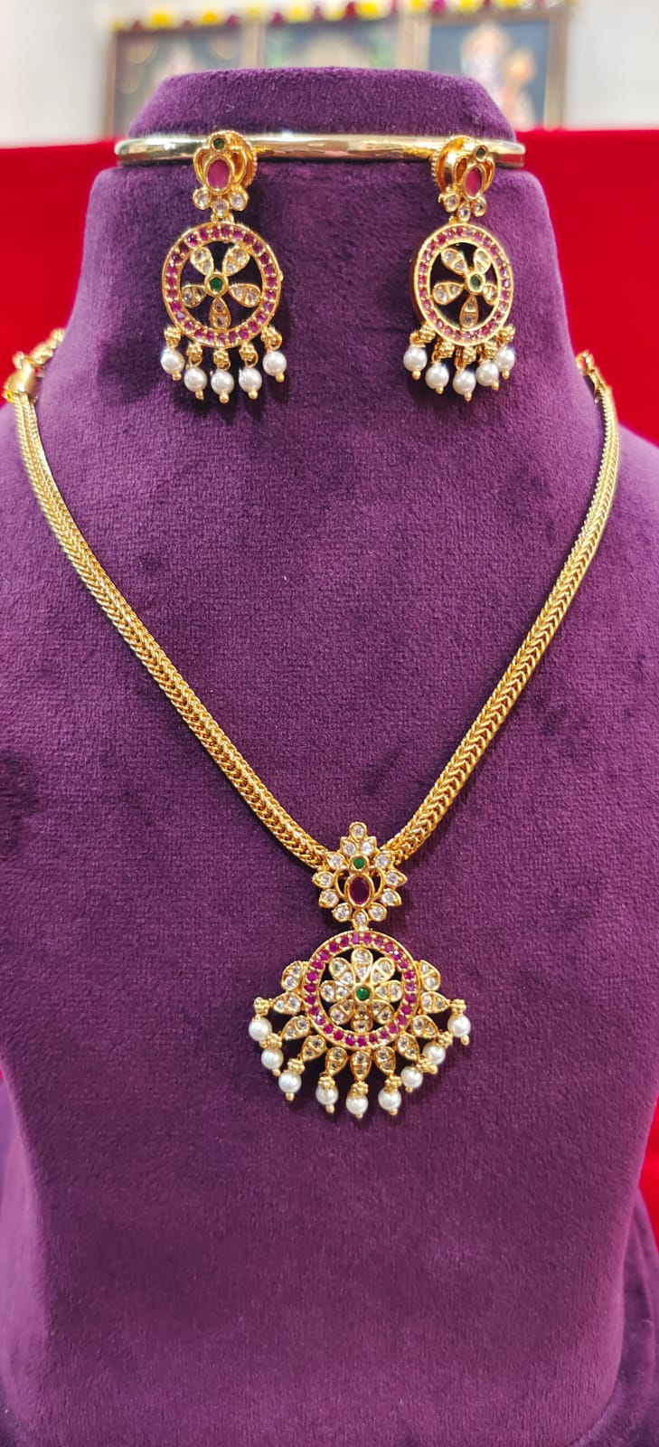 Pure panchaloham nanu neck set