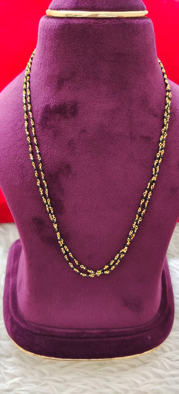 Panchaloham kattutheega black daimonds chain
