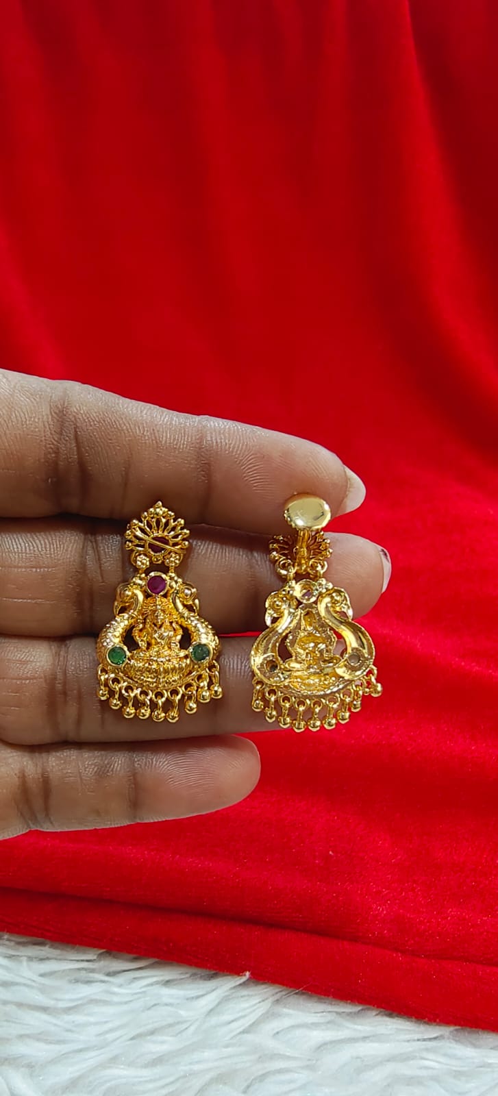 Panchaloham lakshmi devi earrings