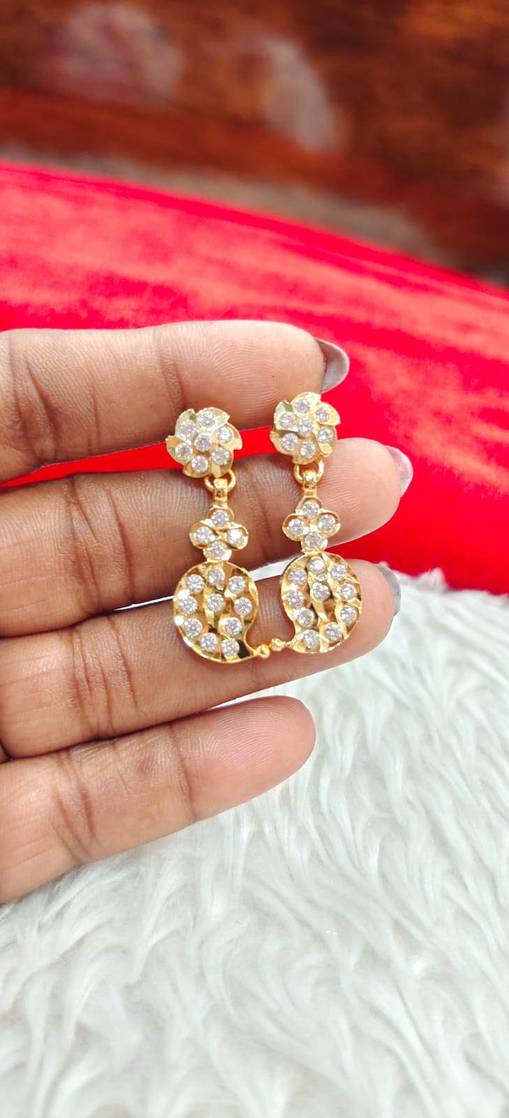 Pure panchaloham earings with screw back