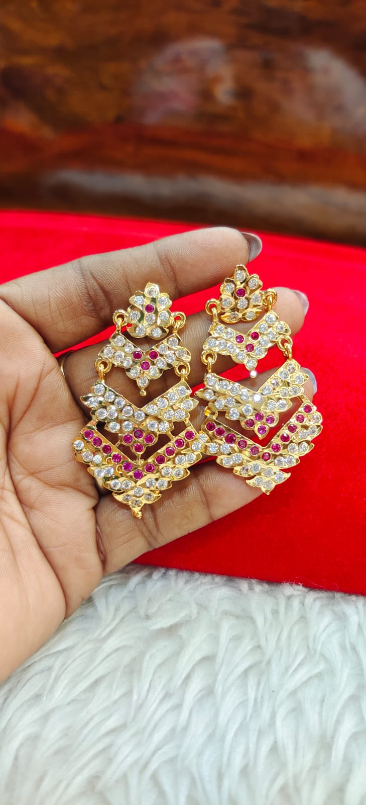 Pure panchaloham earings with screw back