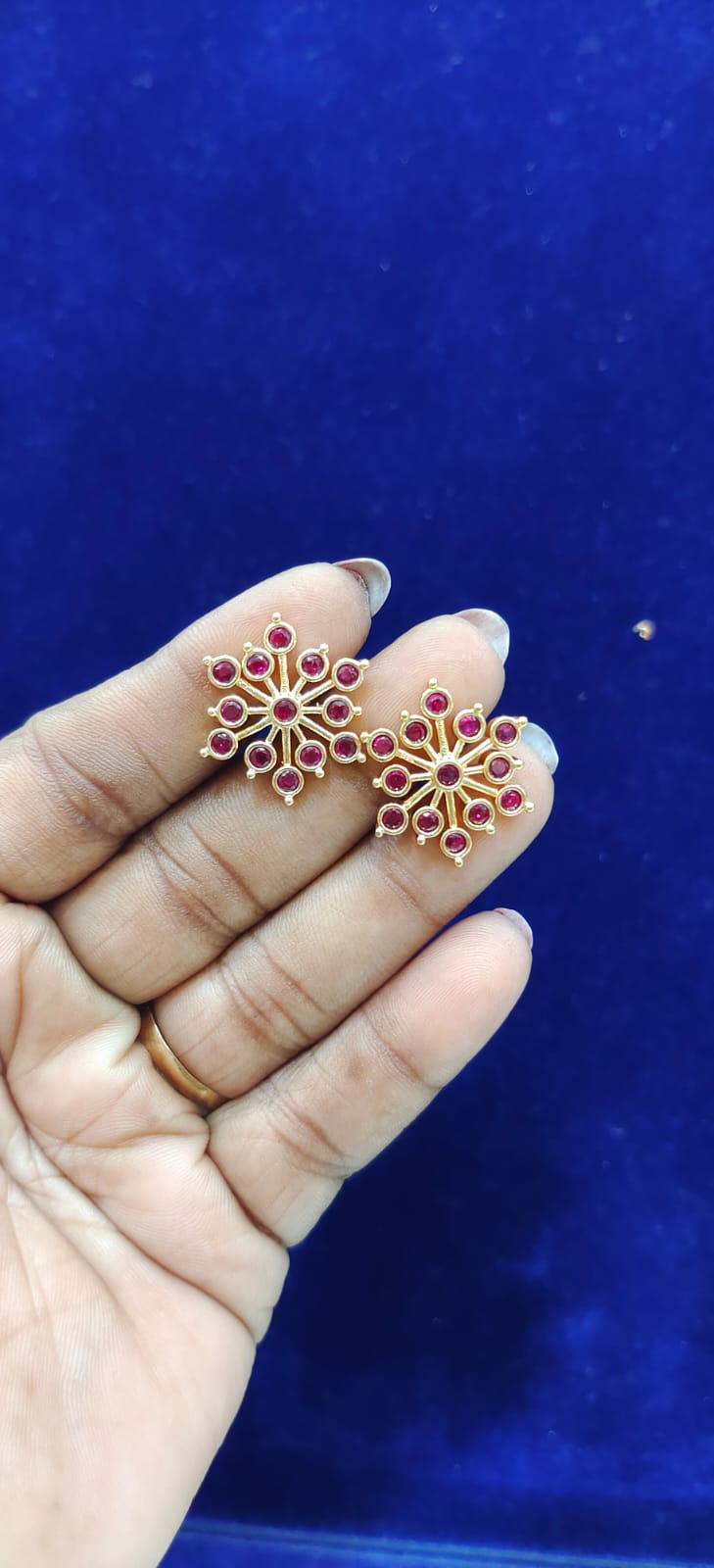 Pure panchaloham rubi studs
