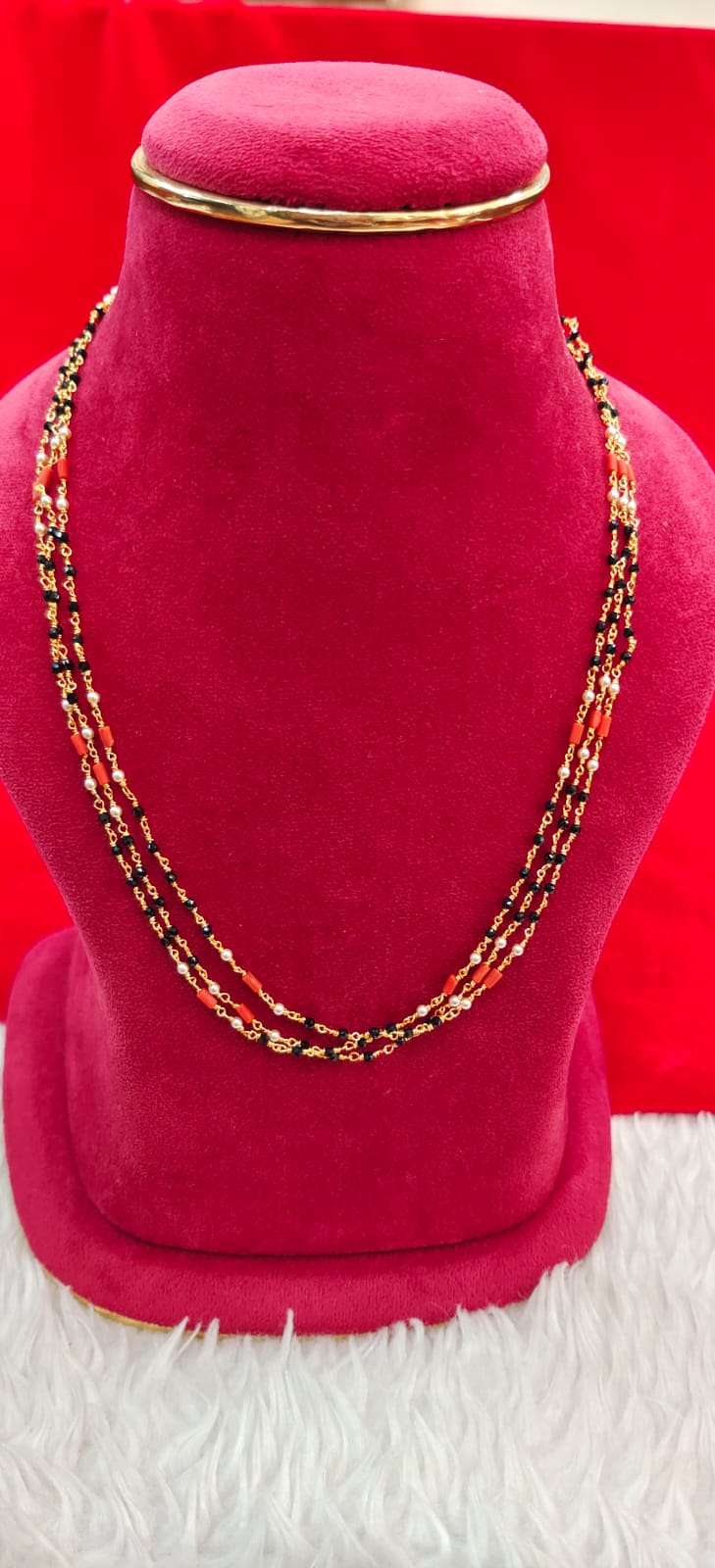 Pure panchaloham kattutheega black daimonds chain