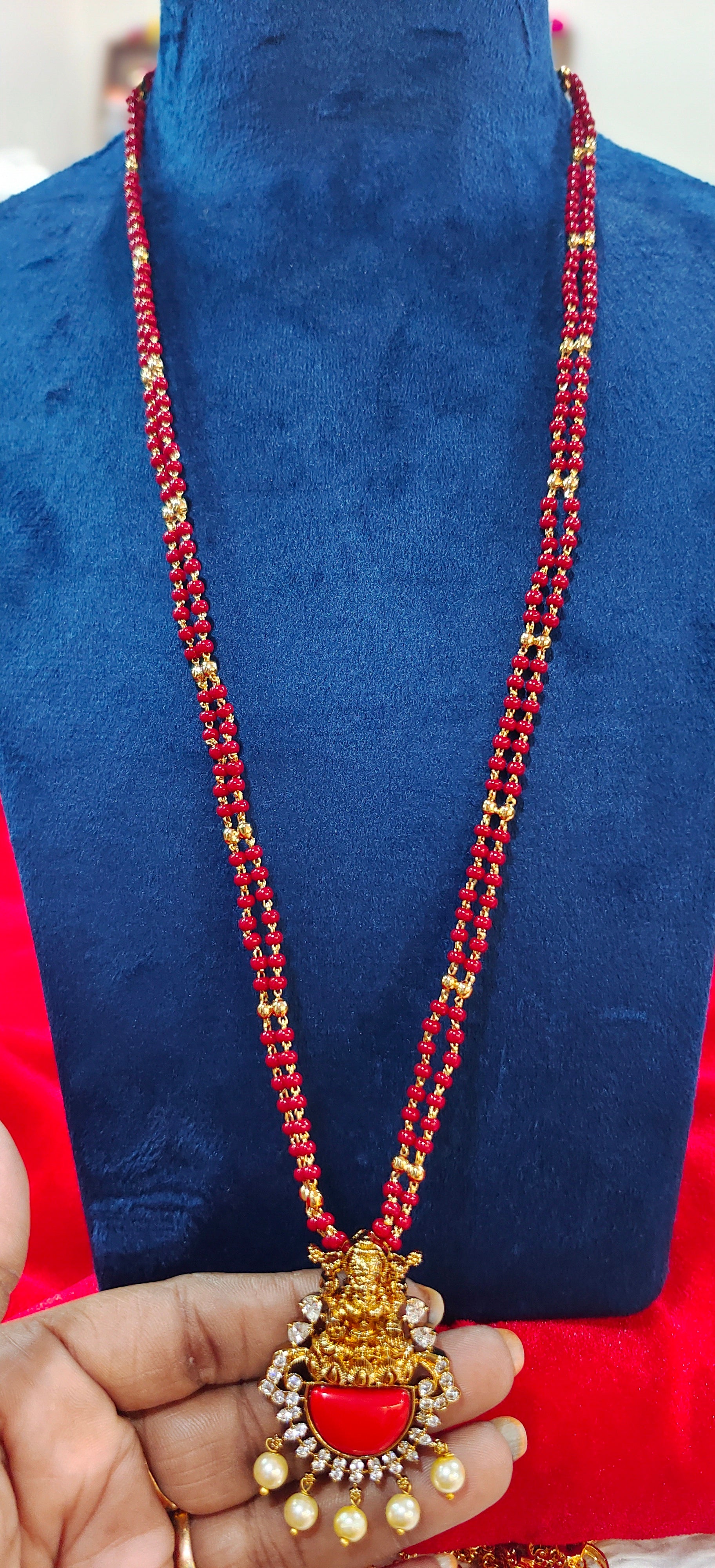 Panchaloham pagadala mala with lakshmi locket