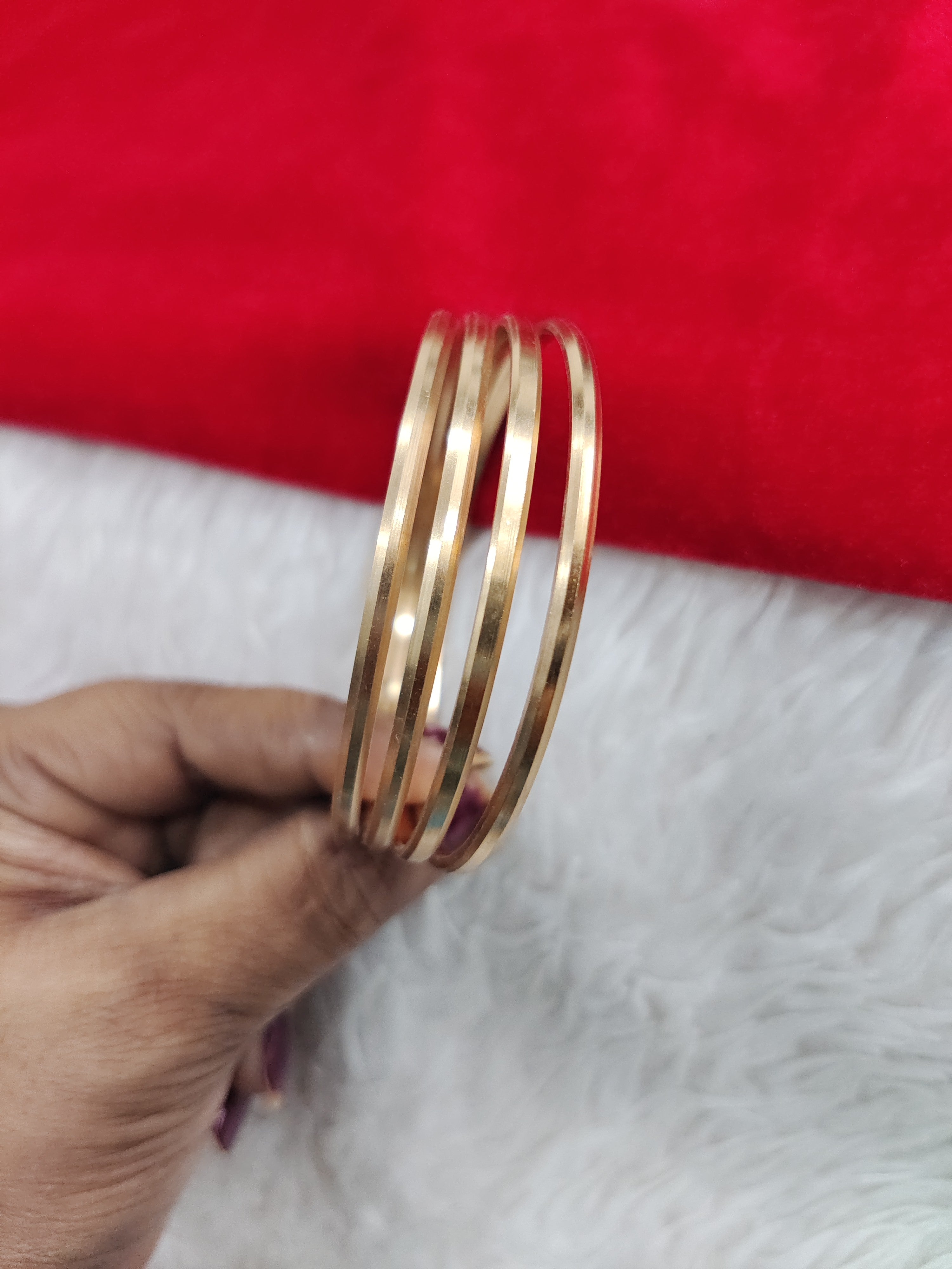 Pure Panchaloham unpolished bangles