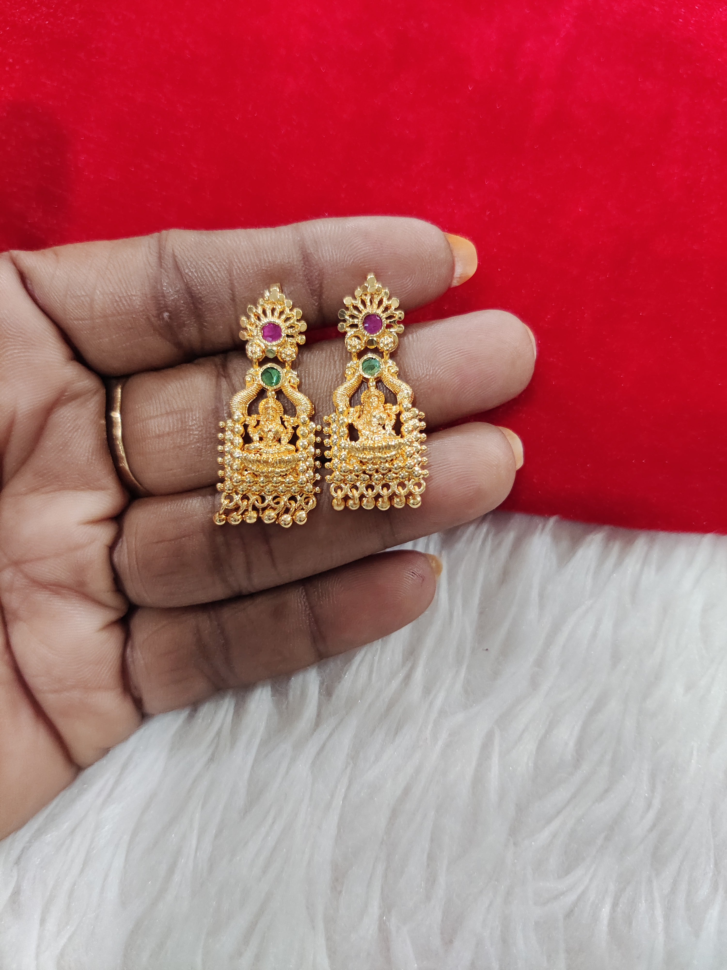Panchaloham lakshmi devi earrings
