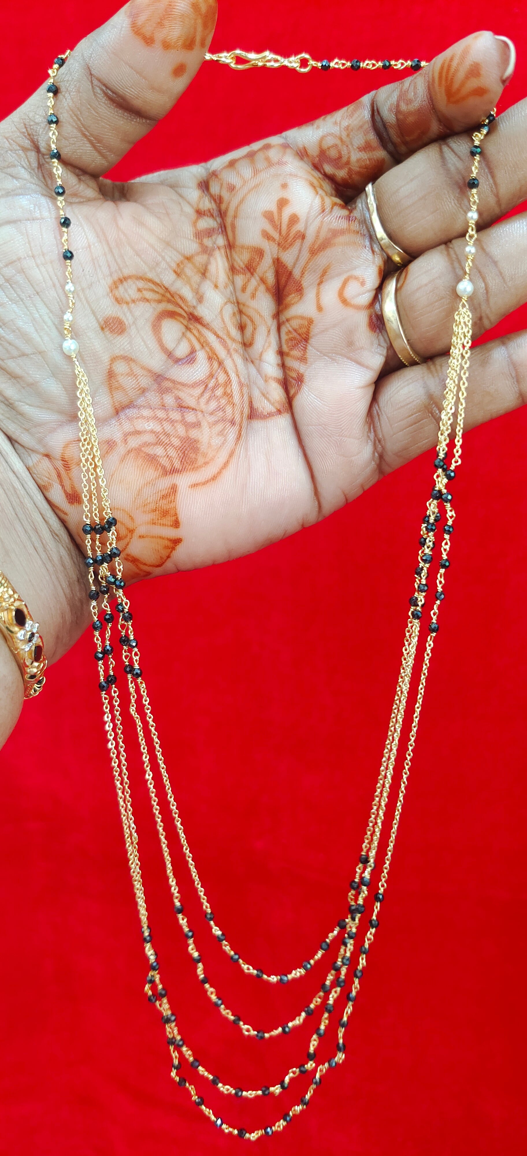 #Panchaloham black beads
