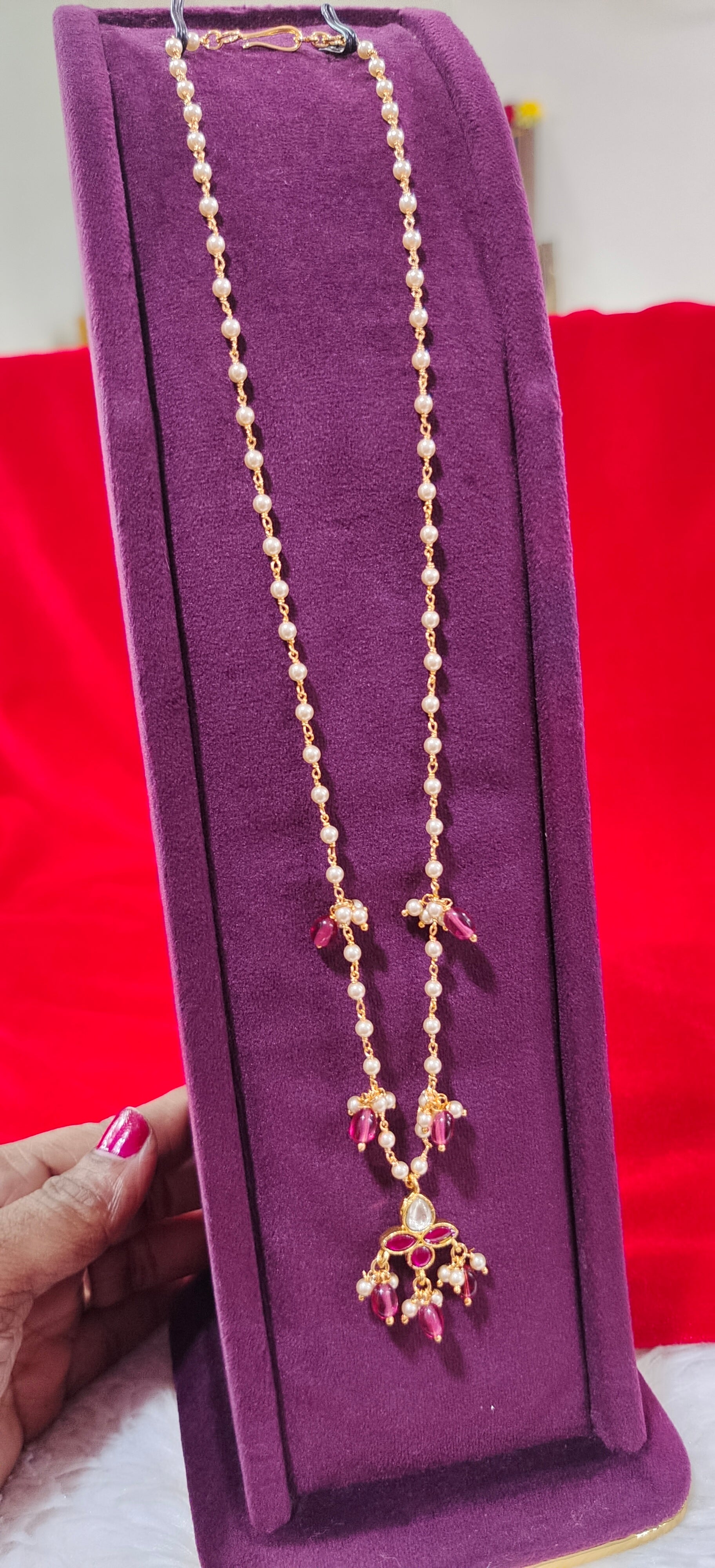 Real Swaroski pearls chain