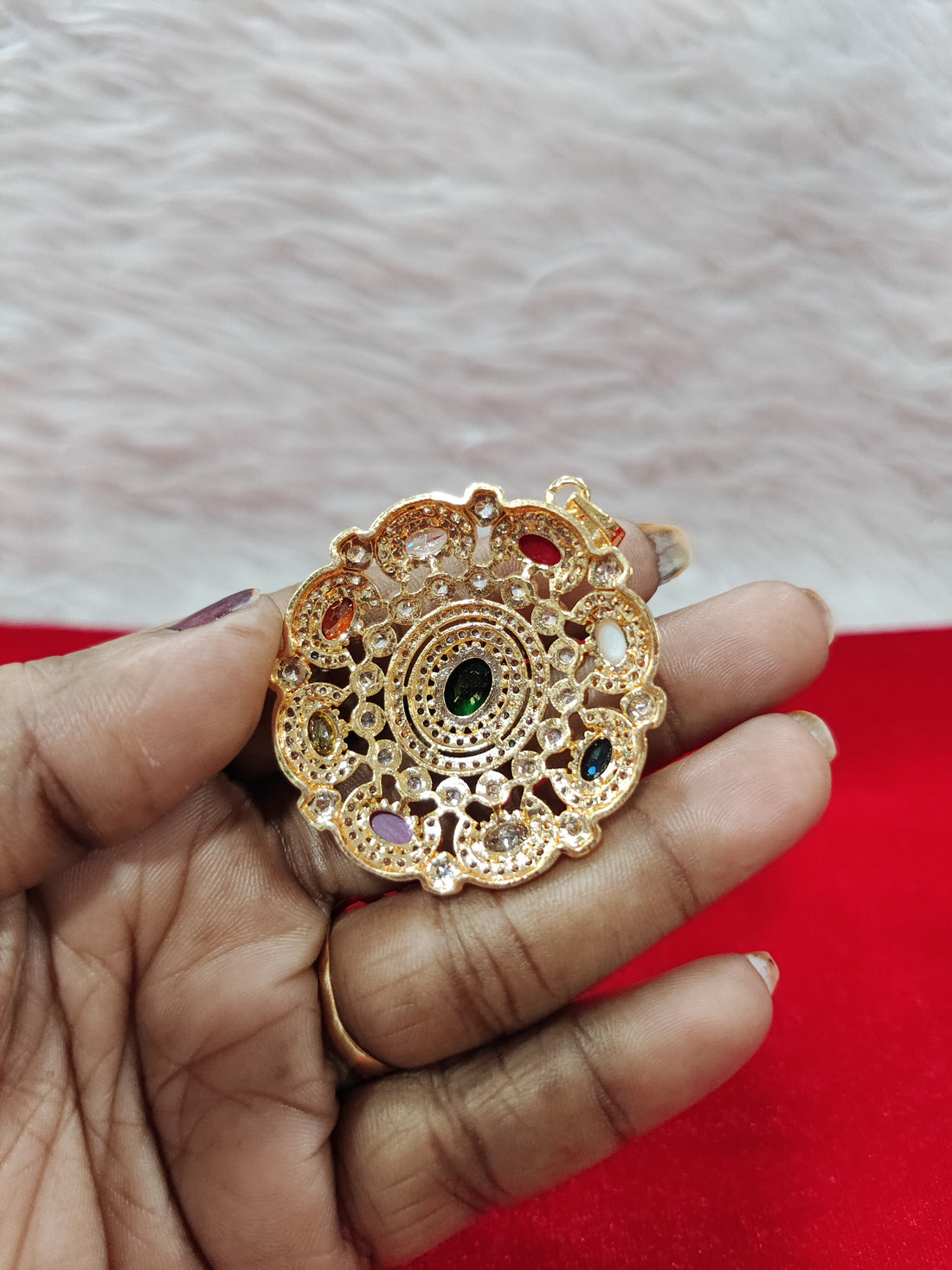 Panchaloham navaratna pendent