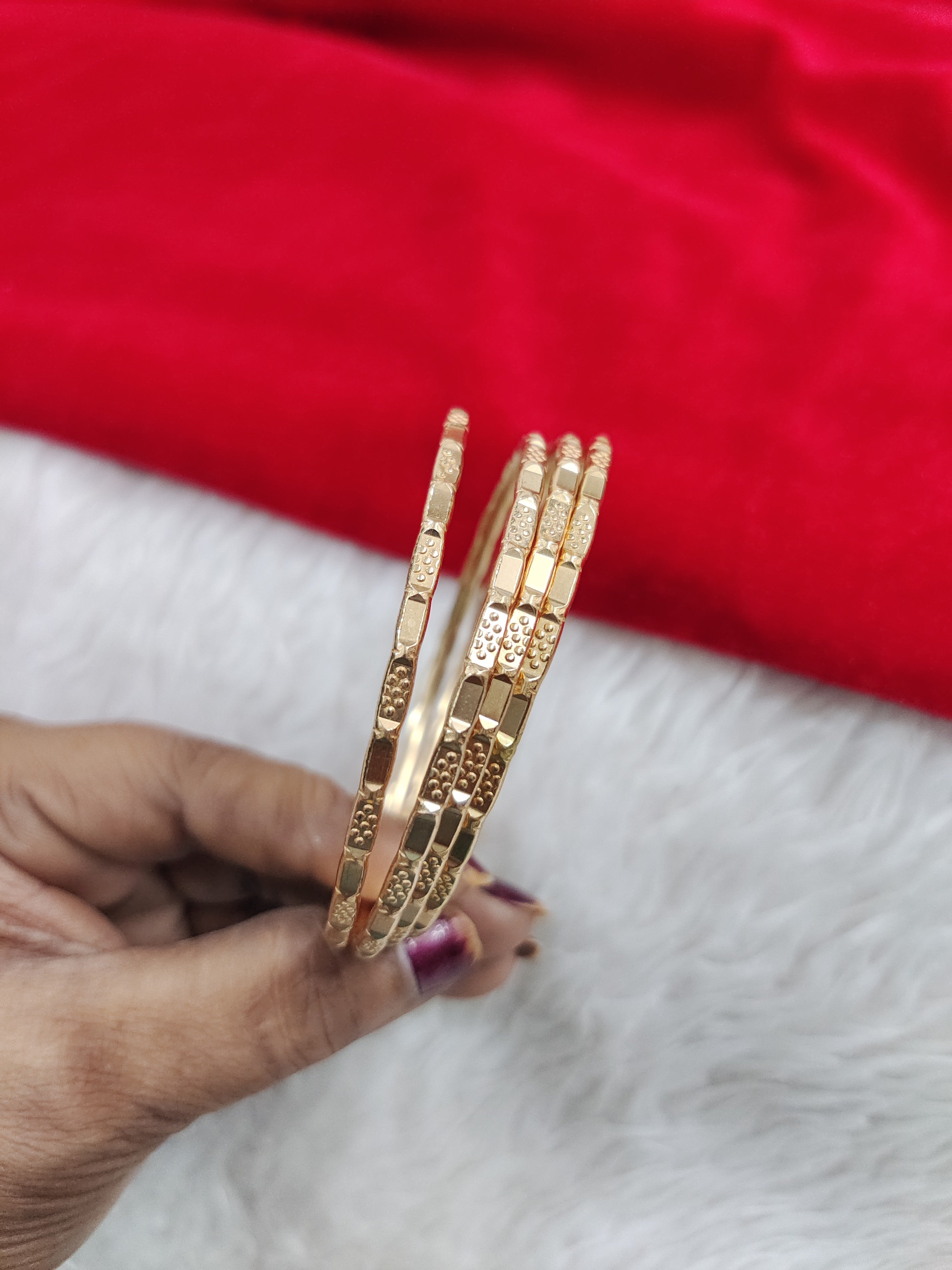 Pure Panchaloham unpolished bangles