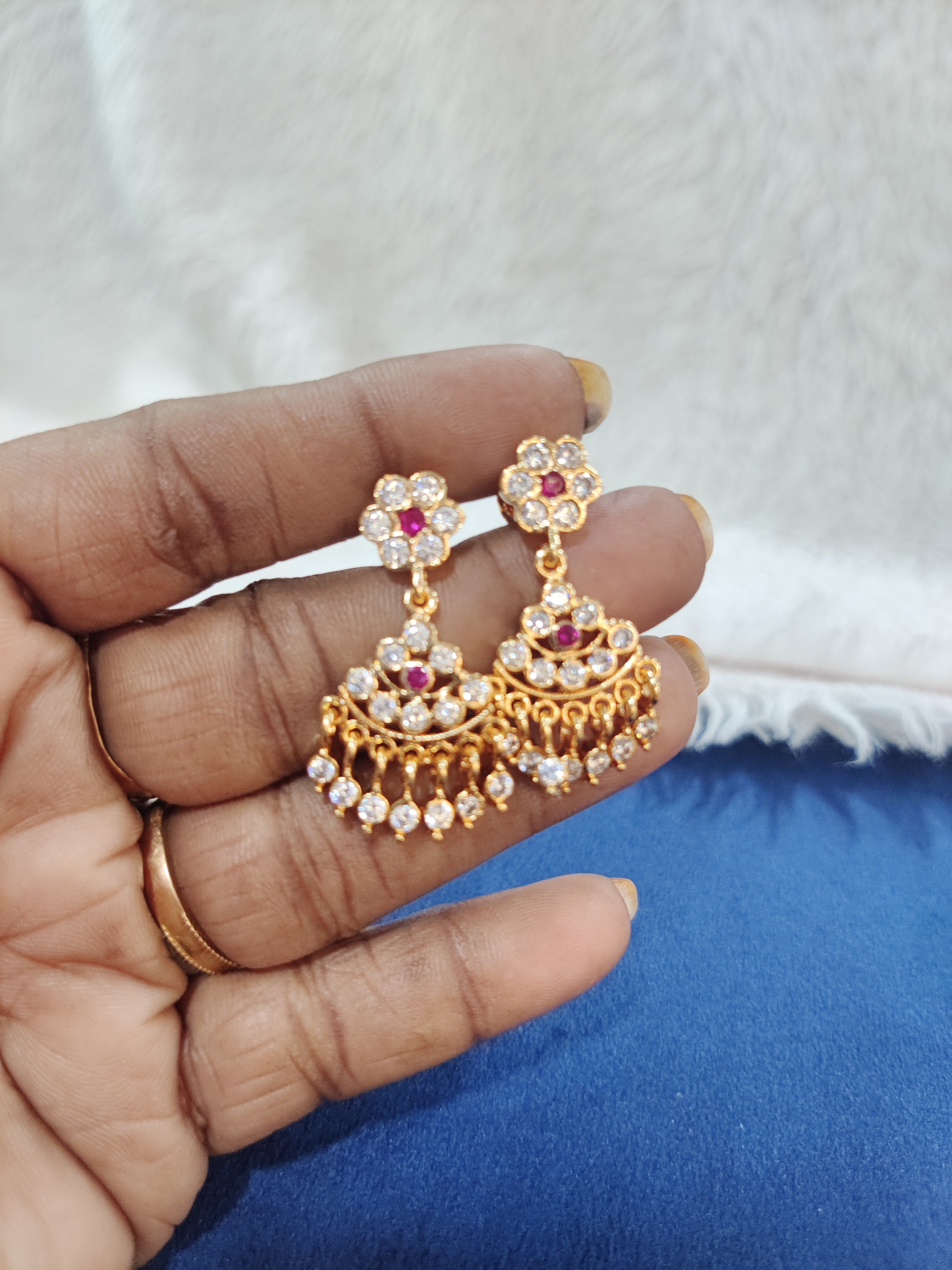 Pure Panchaloham polished earrings daily wear