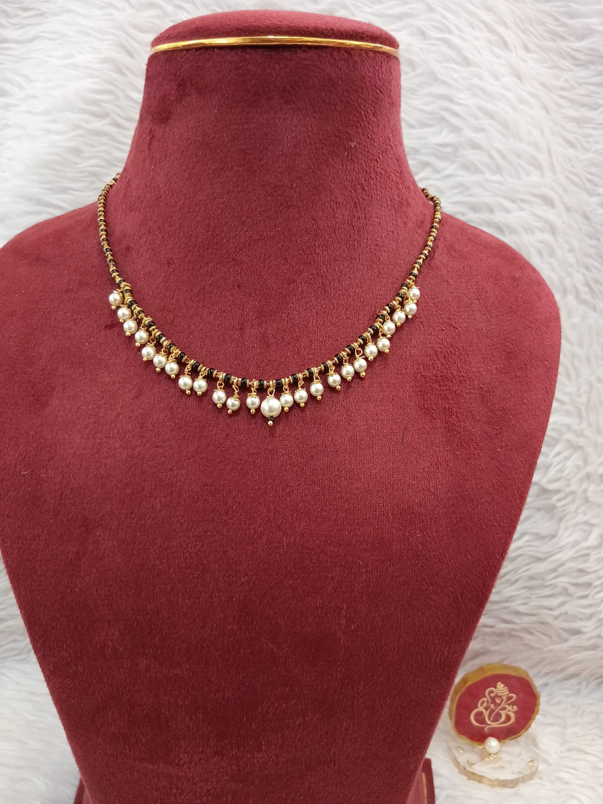 Panchaloham black beads