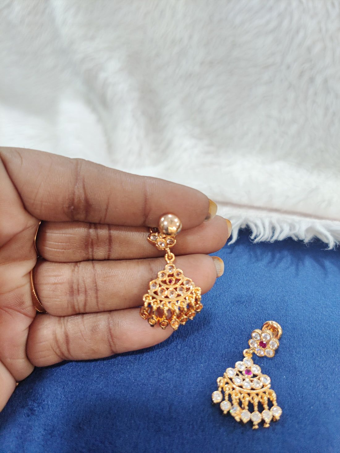 Pure Panchaloham polished earrings daily wear