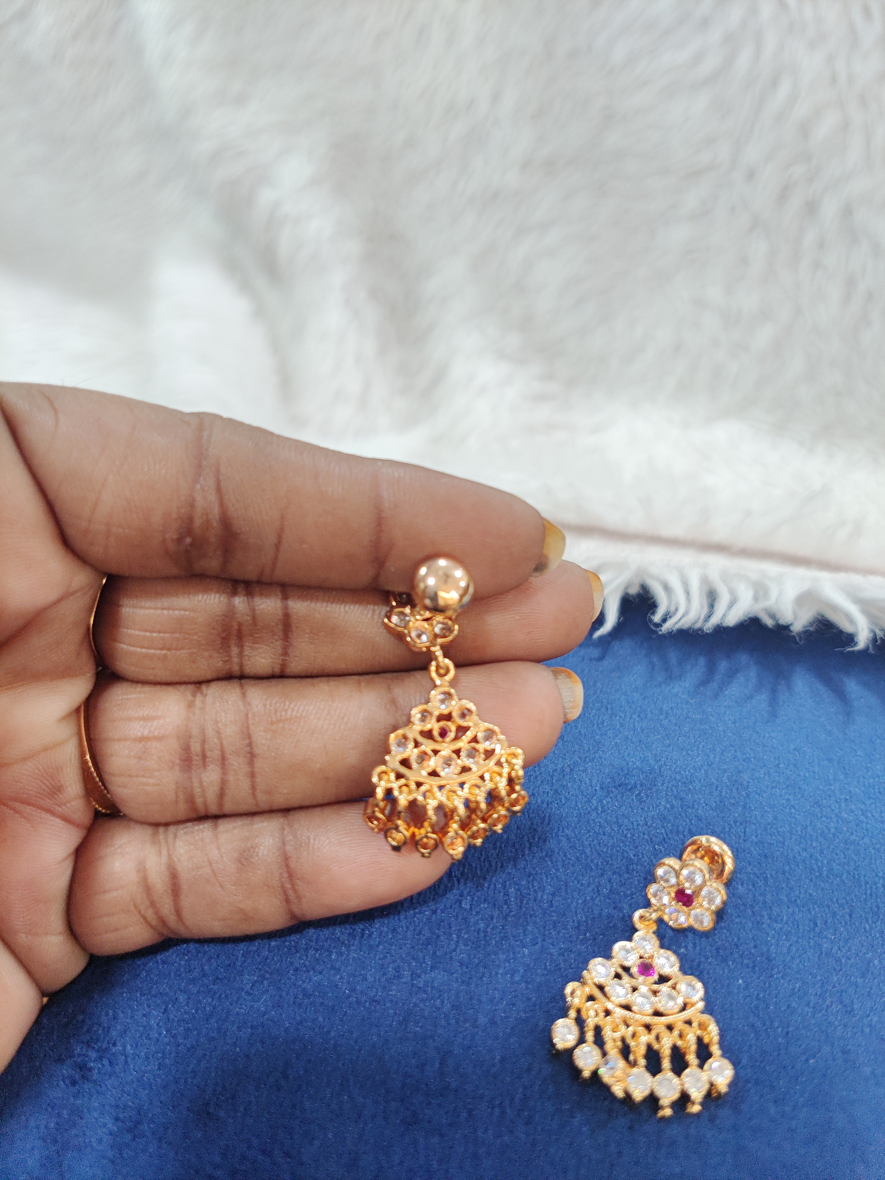Pure Panchaloham polished earrings daily wear