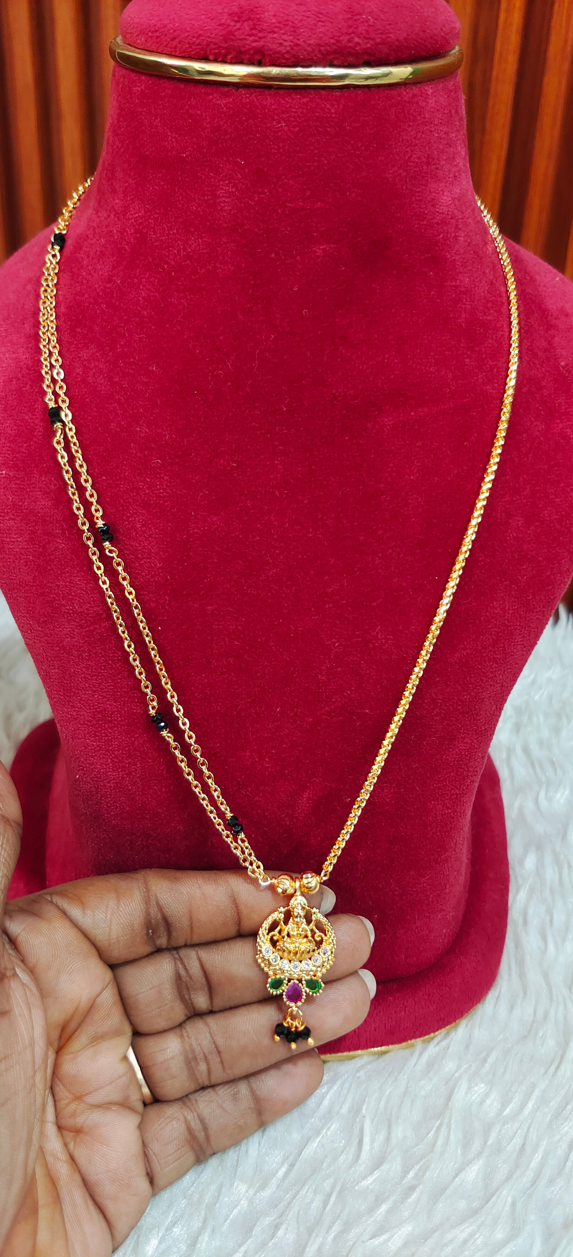 Panchaloham trending black beads