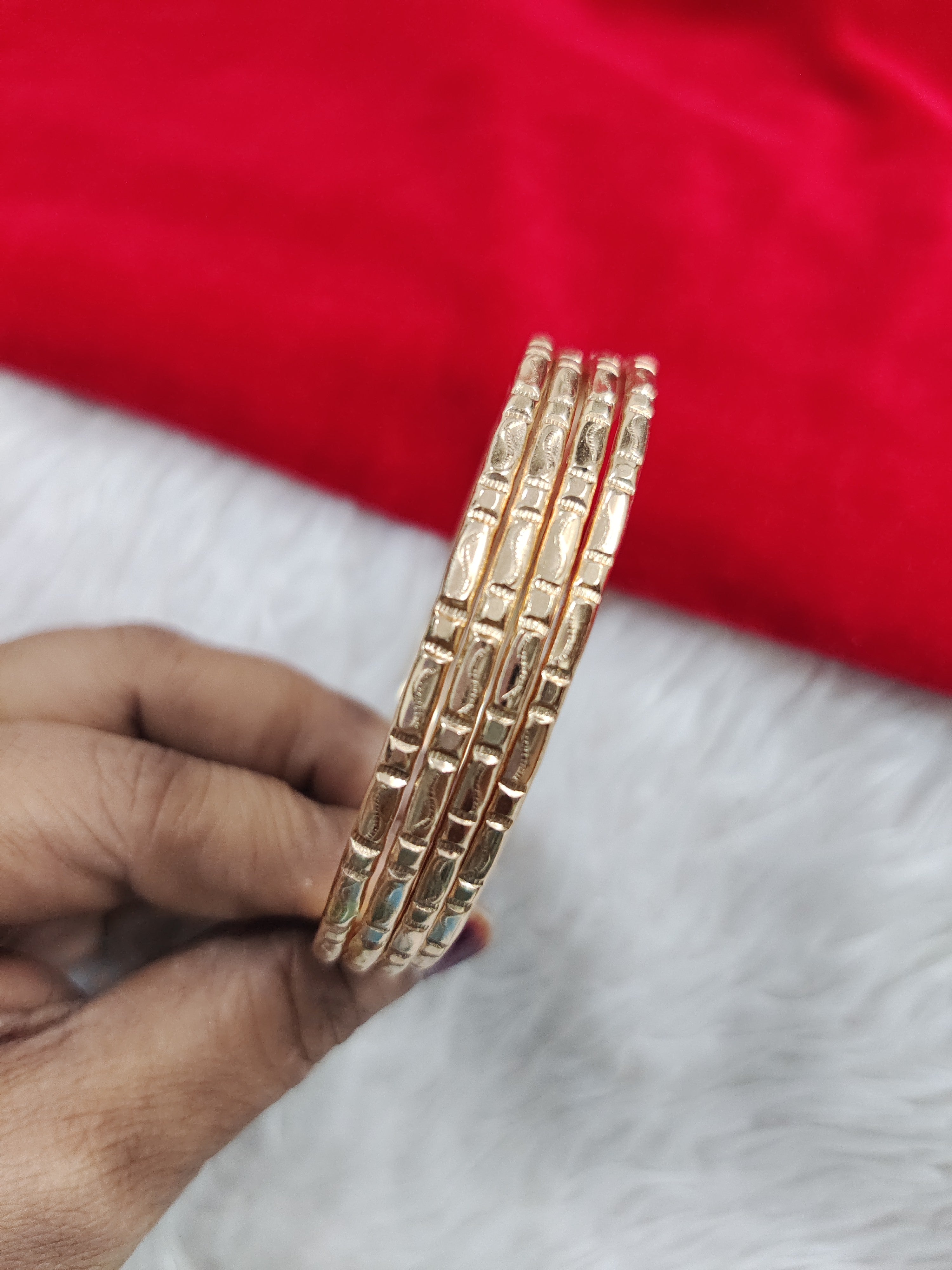 Pure Panchaloham unpolished bangles