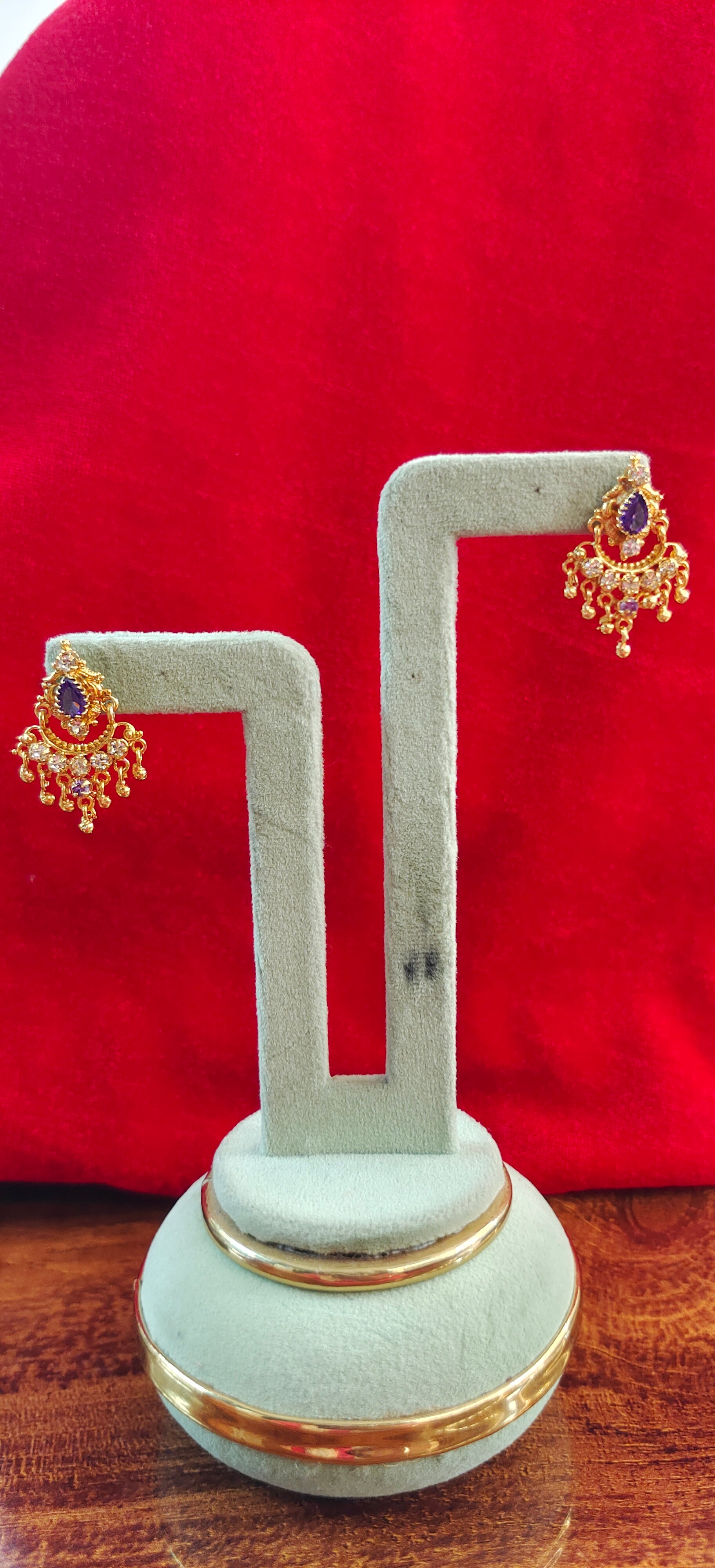 Gold copy Panchaloham earrings