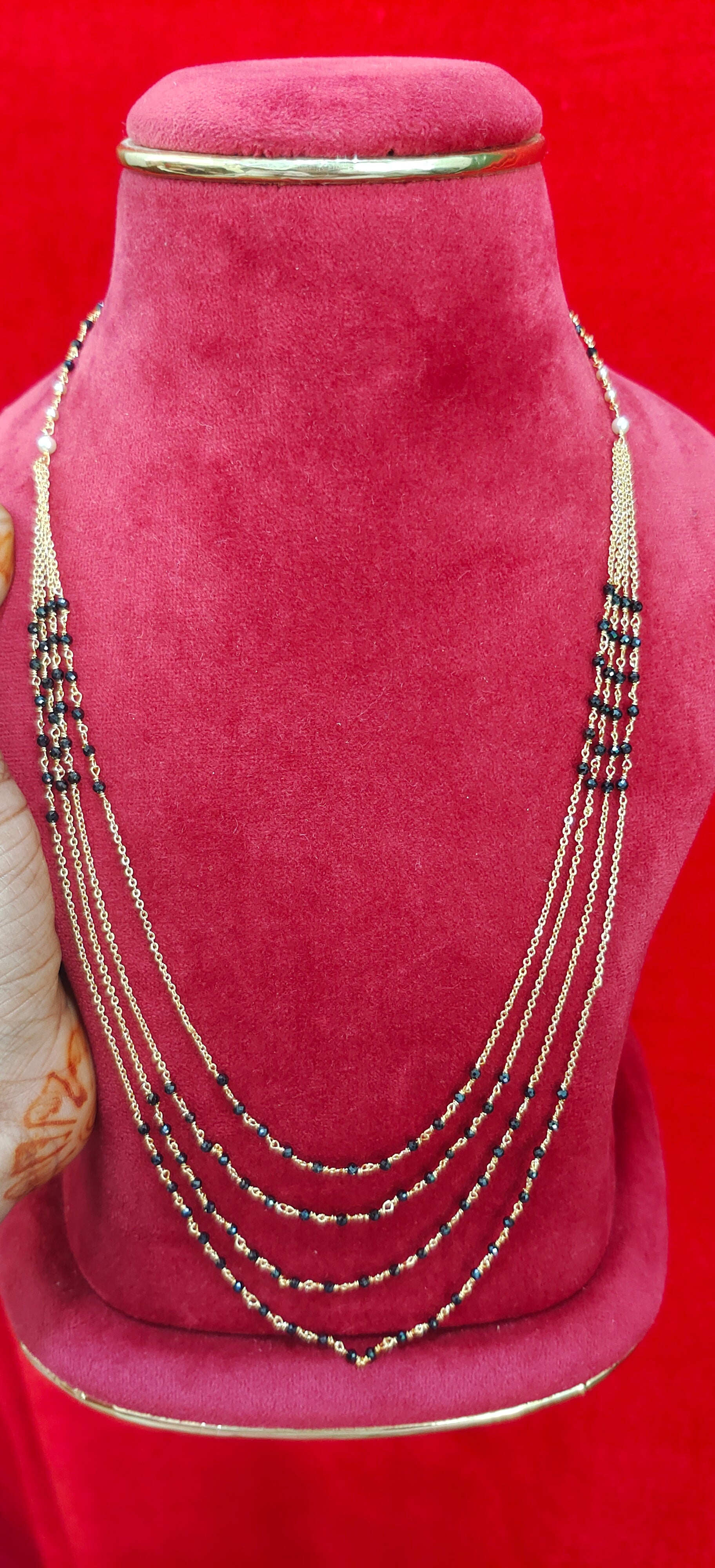 #Panchaloham black beads
