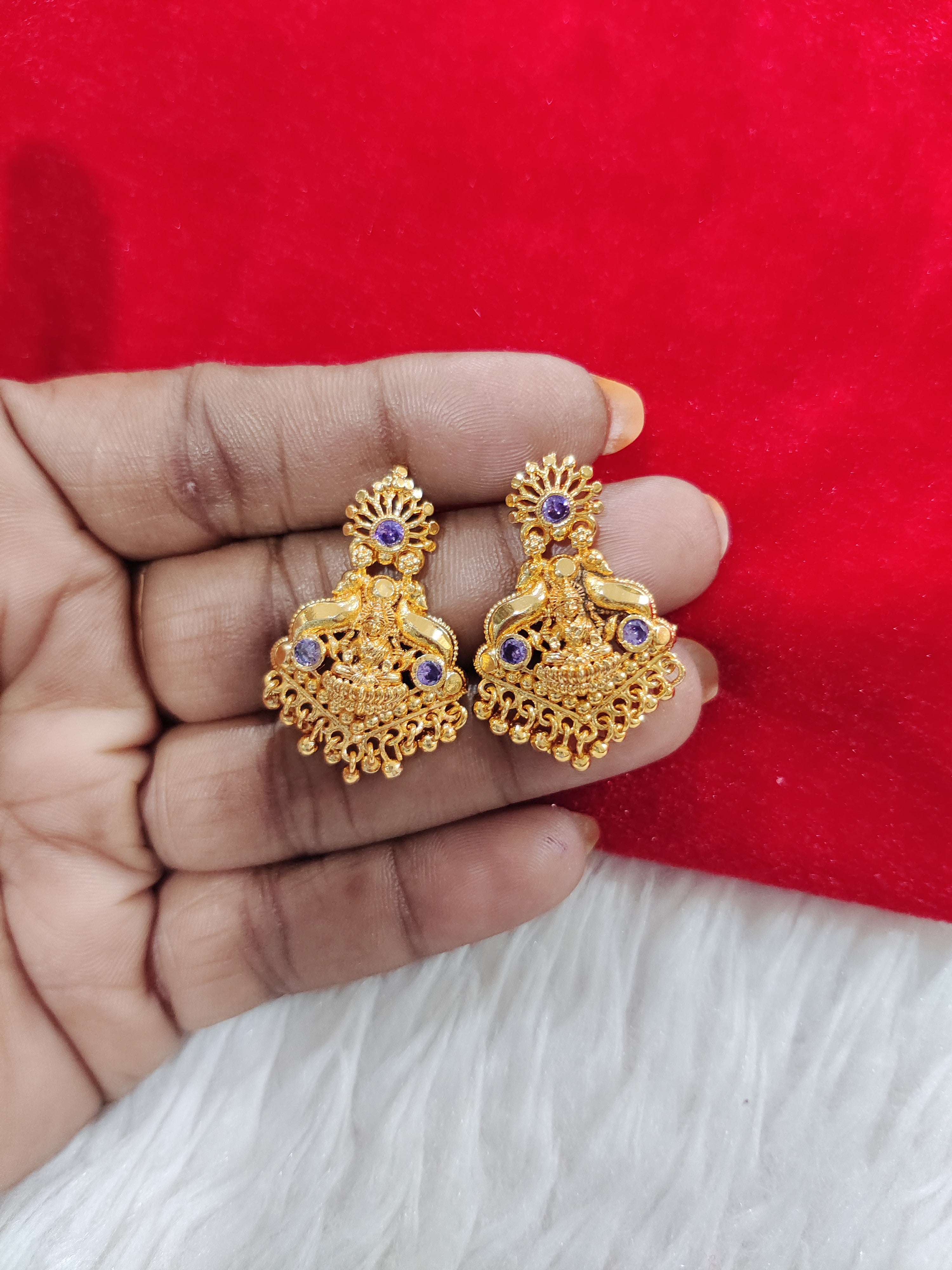 Panchaloham lakshmi devi earrings
