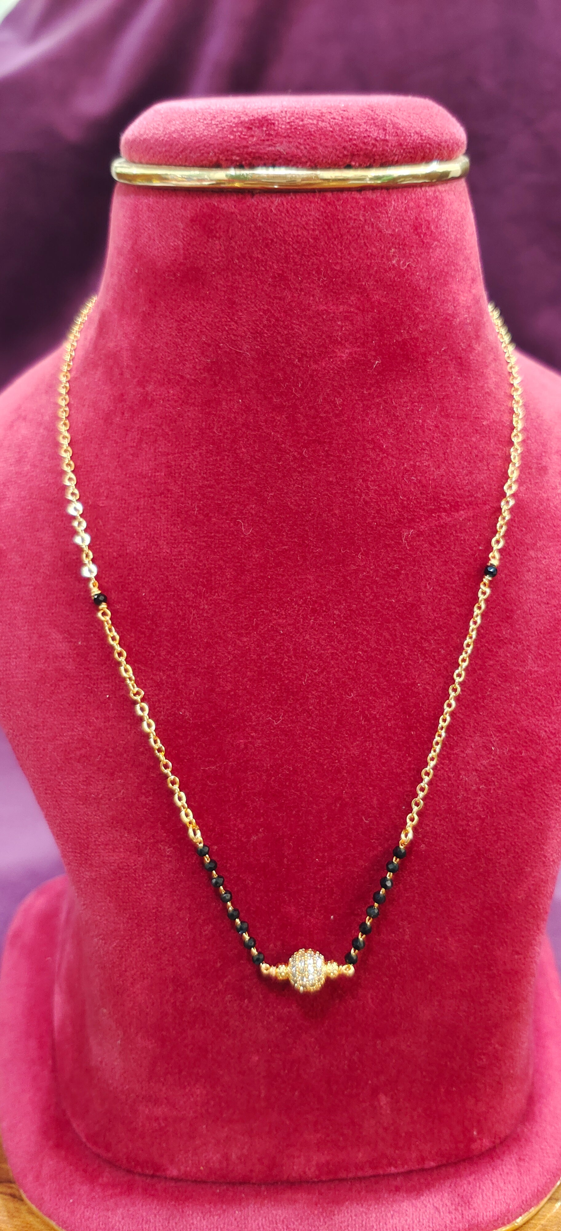 #Panchaloham short black beads