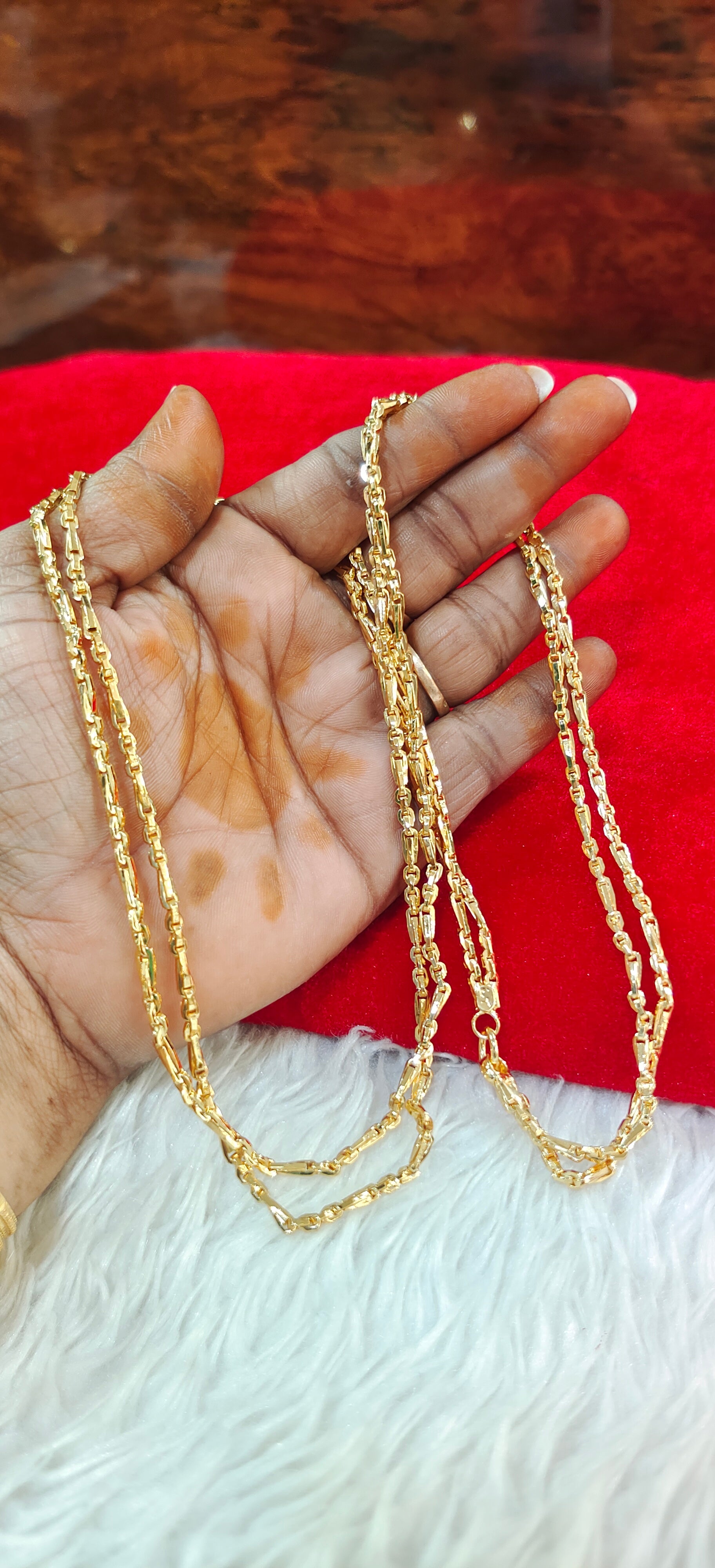 Pure Panchaloham taali chain 2 lines