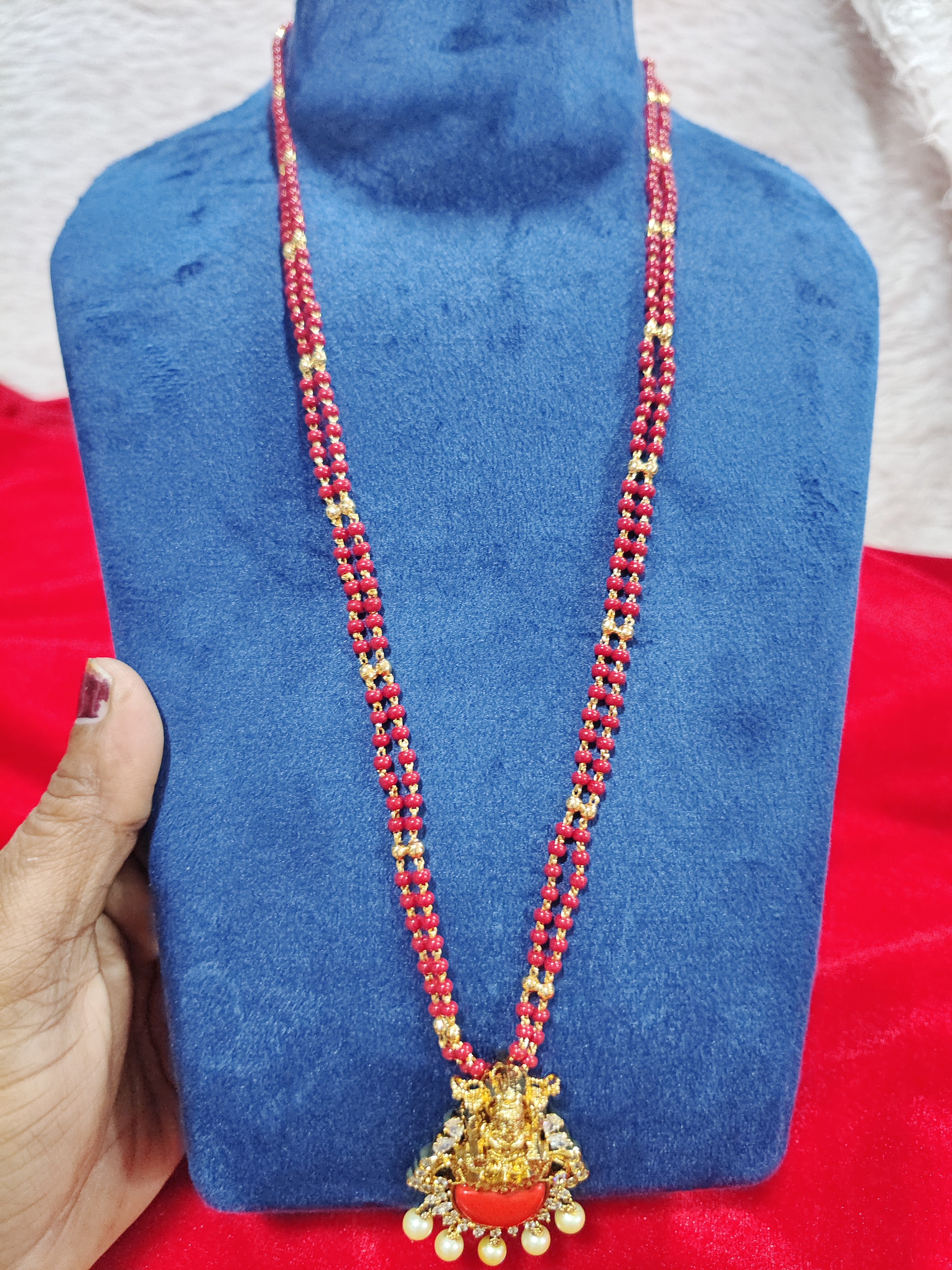 Panchaloham pagadala mala with lakshmi locket